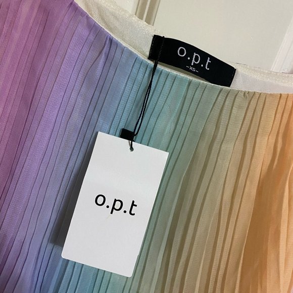 NWT O.P.T Rainbow Dress - Picture 3 of 5